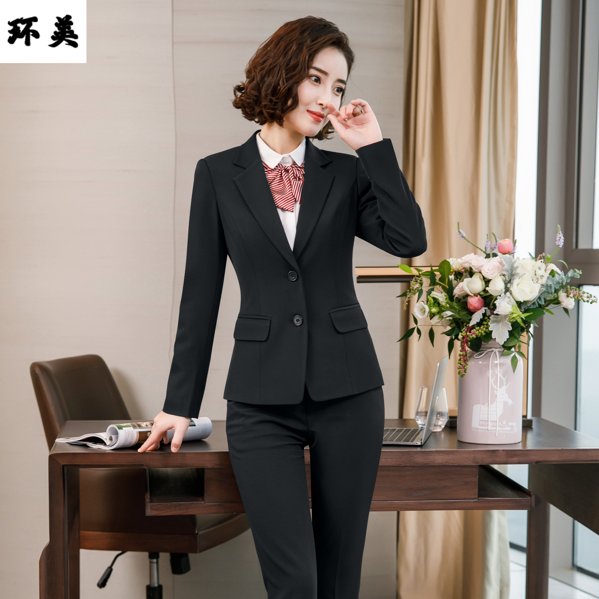 Business Suits fashion temperament suit business hotel go to work coverall Reception Front Cashier work clothes uniform