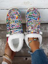 A 33457 Christmas Print Snow Boots ʥ��ӡ��ѩ��ѥ