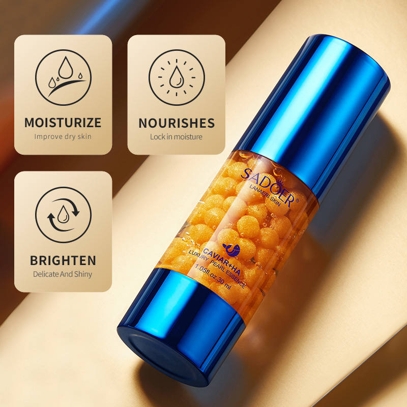 SADOER Caviar Hyaluronic Acid Luxurious Pearl Essence Nourishes Skin Moisturizing Hydration_voghion.com