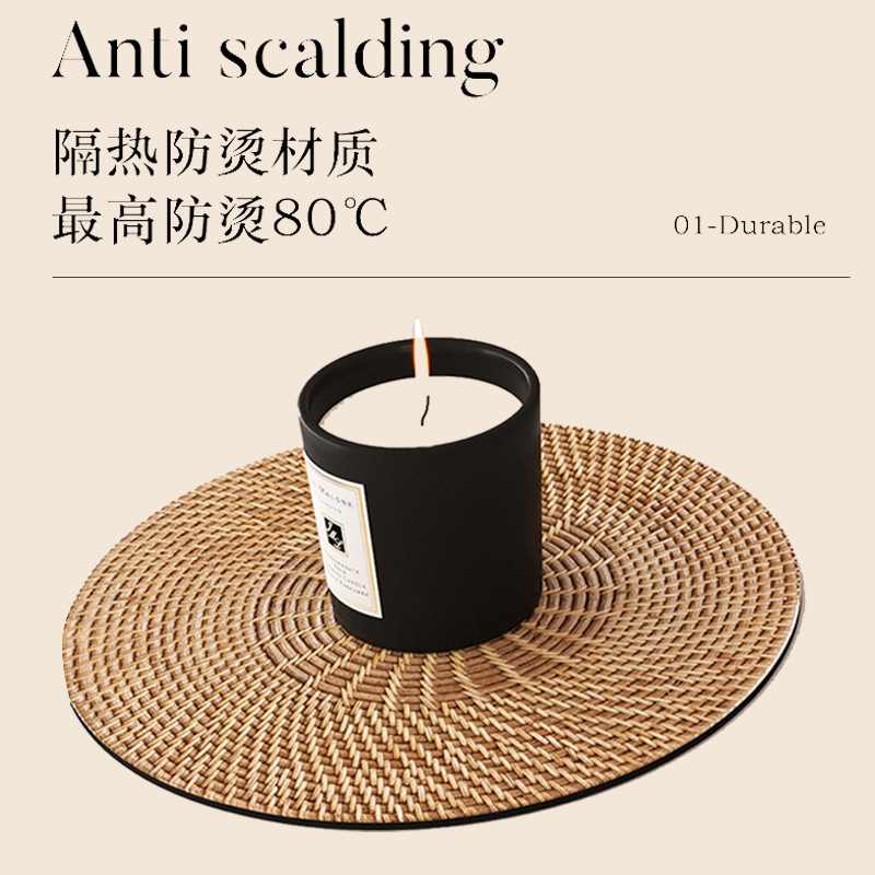 almohadilla de platos de comedor de alta resistencia al cojín de aislamiento térmico almohadilla de taza absorción de agua resistente a altas temperaturas almohadilla de platos domésticos almohadilla de mesa de comedor libre de lavado