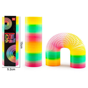 5.2X15Cm Rainbow Circle Spring Circle Elastic Circle Children's Toy
