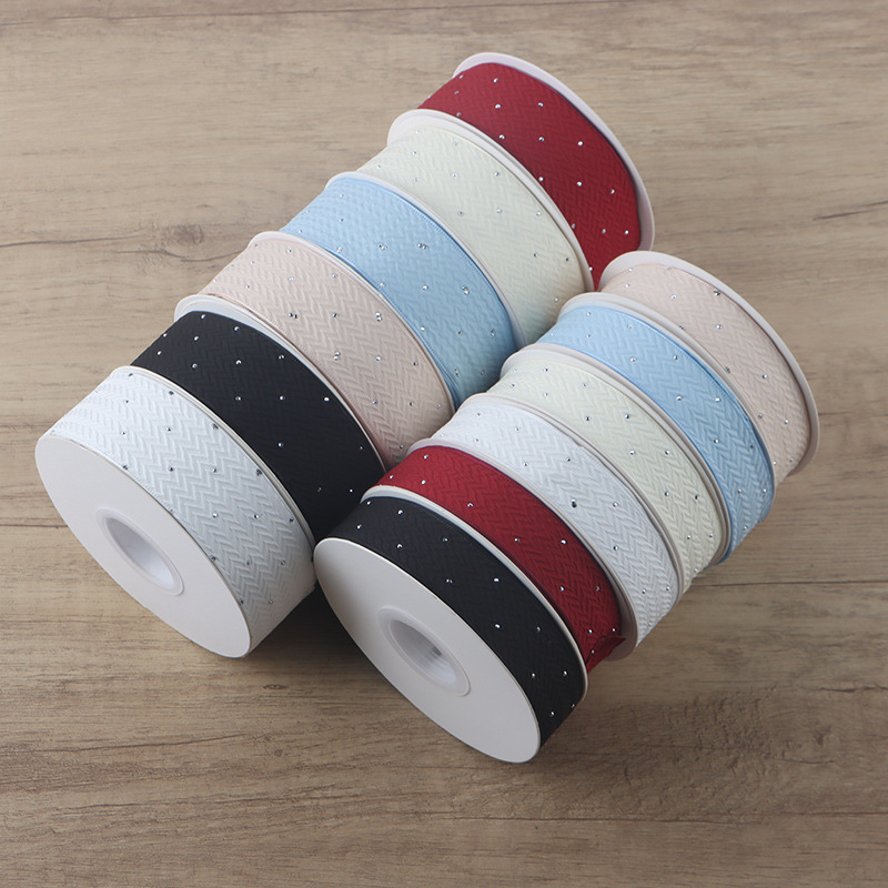 (2개) 다이아몬드면 벨트 단색 포장 리본 꽃집 꽃 선물 수제 DIY 포장 재료 케이크 포장 새로운 스타일