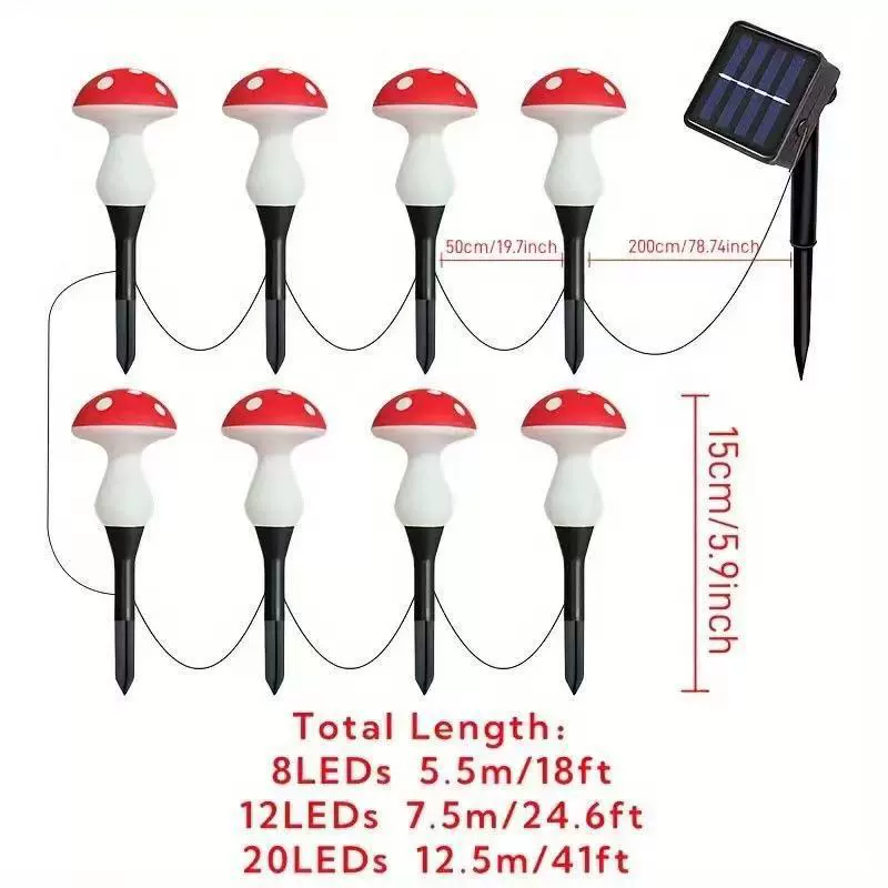 Голубь кросс-border новый наземный светильник-гриб outdoor LED солнечный грибной светильник для двора водонепроницаемый декоративный светильник