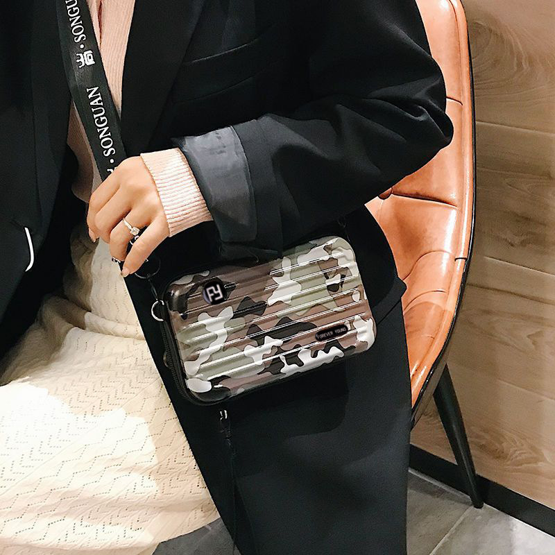 Factory Custom Logo Pc Hard Shell Camouflage Storage Cosmetic Bag Production Hand-held Women's Bag Gift Box Overnight Toiletry Bag