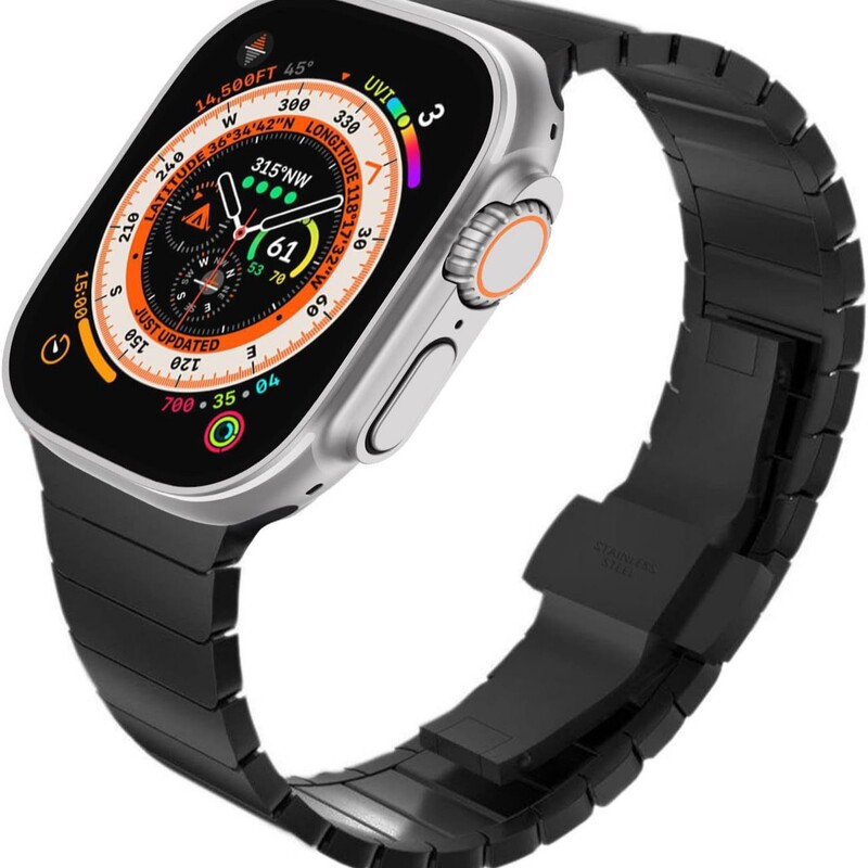 Trendy Metal Folding Buckle Strap for Apple watch56789S10 Watch Wristband Apple Watch Strap