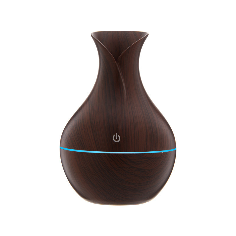 Nuevo producto antiguo estilo antiguo humidificador de vasijas de flores luces coloridas luces de atmósfera adornos de regalo silencioso humidificador de niebla grande