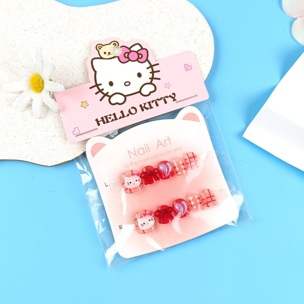 Venta directa de fábrica pegatinas de uñas para niñas dibujos animados para niños tabletas de uñas para niñas 10 parches de uñas lindas
