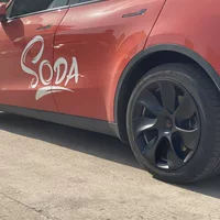 Применимо к Tesla ModelY Крышка Ступицы Колеса 19-дюймовый обод колеса декоративная Защитная крышка аксессуары для модификации циклонная турбина