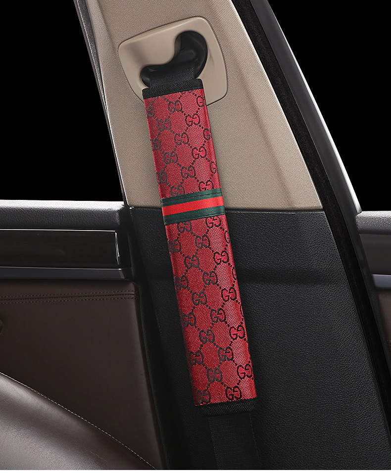 Car seat belt shoulder pad four seasons universal linen extended super long anti-wear clothing large truck safety belt protective cover