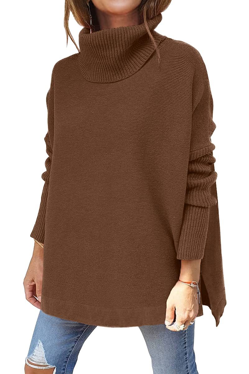 651g Weight Long Sleeve Sleeve Length Pullovers Placket Type Batwing Sleeve Sleeve Type Polyacrylonitrile Fiber Fabric Type Long Top Length Sweater Tops Type Daily Occasion Turtleneck Neckline Warm Function Slim Fit Type Solid Color Pattern Winter, Autumn Season Women'S Gender Patchwork Design Fashion Style Wholesale Women'S Fashion Solid Color Long Sleeve Patchwork Sweaters & Cardigans 17