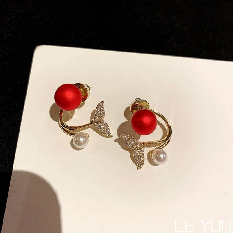 Серебряная игла, универсальные модные длинные серьги из жемчуга, серебро 925 пробы, интернет-знаменитость