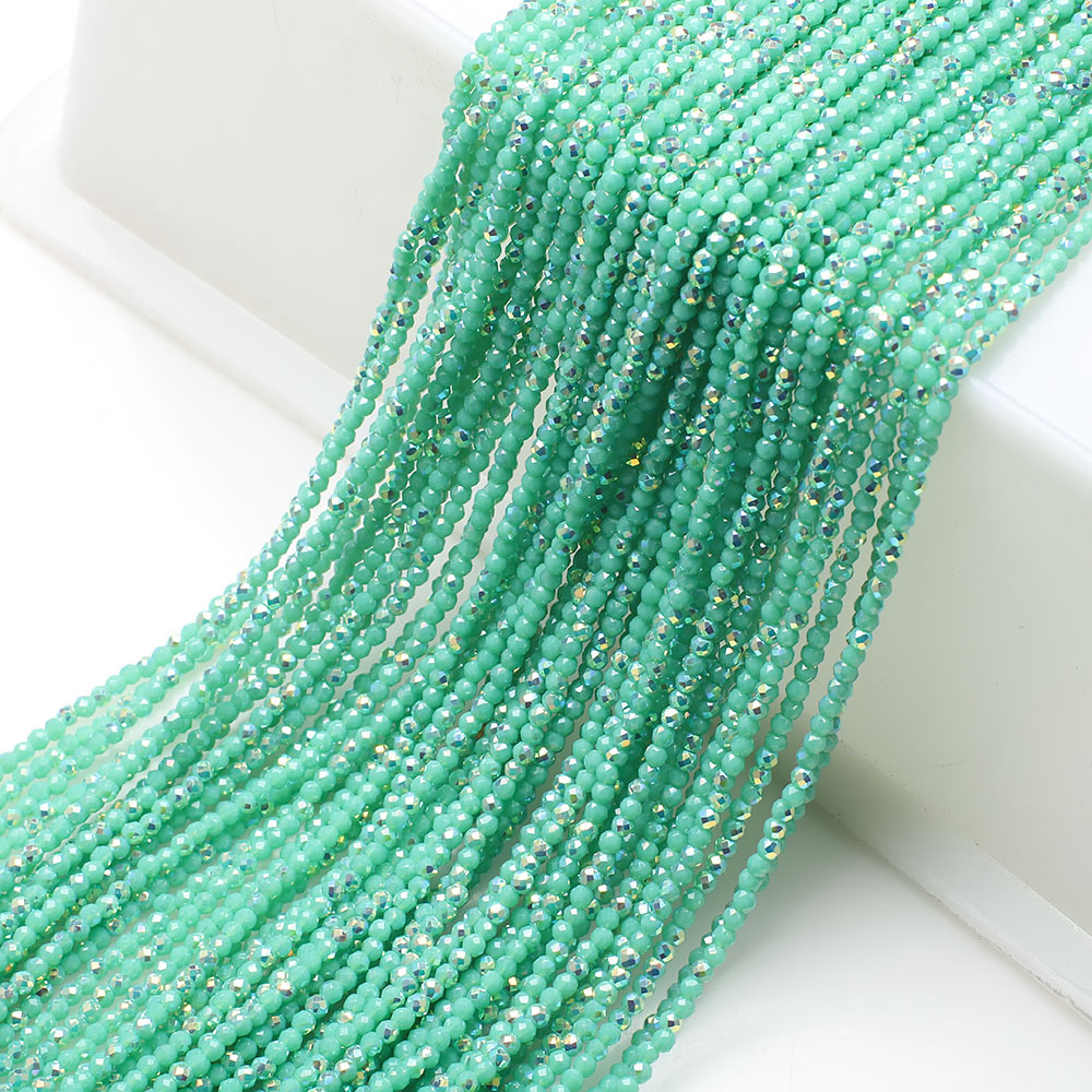 10g Weight Beads Jewelry Making Type 2MM Jewelry Making Size DIY Jewelry Accessories Classification 3 Pieces Per Pack Quantity Glass Material Solid Color Pattern Plating Design Elegant, Simple Style, Streetwear Style 3 Pieces Per Pack 2MM Glass Solid Color DIY Jewelry Accessories Beads 11