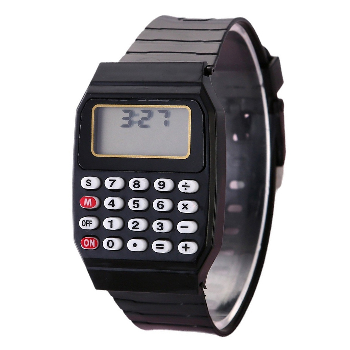 Reloj Digital con Calculadora Mini Portátil