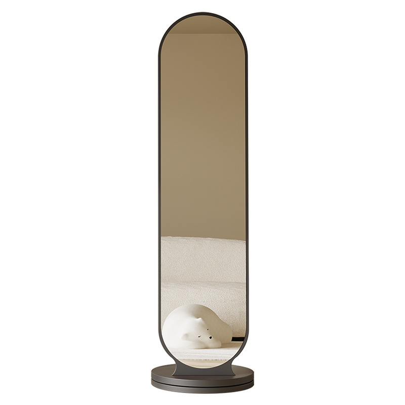 Espejo de cuerpo entero percha de ropa giratoria espejo integral espejo de vestir piso de dormitorio percha de ropa sombrero vertical gran espejo de prueba de ropa doméstica