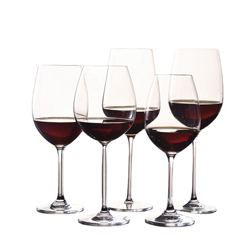 Crystal glass red wine glass wholesale set 2 gift box wine set goblet grape burgundy cup Bordeaux logo