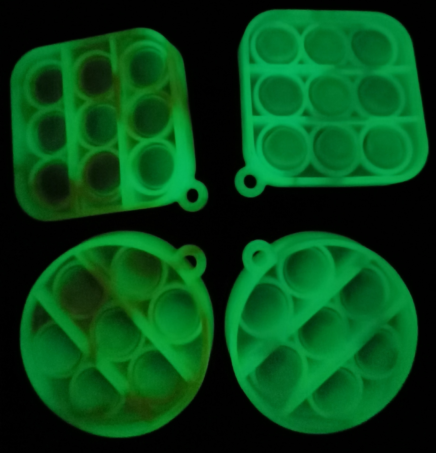 Nuevo mini pionero de roedores mini burbuja Le llavero cuadrado redondo en venta, popmini