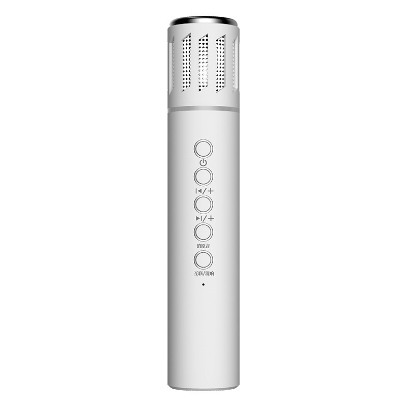国境を越えた新しい Bluetooth スピーカーワイヤレスライブブロードキャストマイクマイクオールインワン携帯電話子供用カラオケマイク|undefined