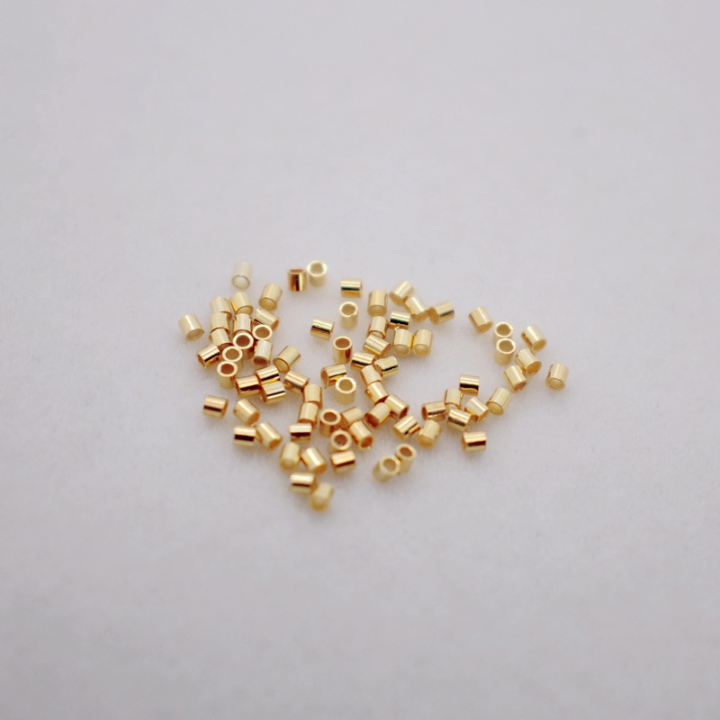 Geometric Pattern 10 Pieces 1 Piece Diameter 2mm Hole 1~1.9mm 925 Sterling Silver Geometric DIY Jewelry Accessories Beads