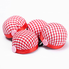 厂家格子纽扣手腕针插垫手工DIY缝纫工具布艺插针器十字绣针插包