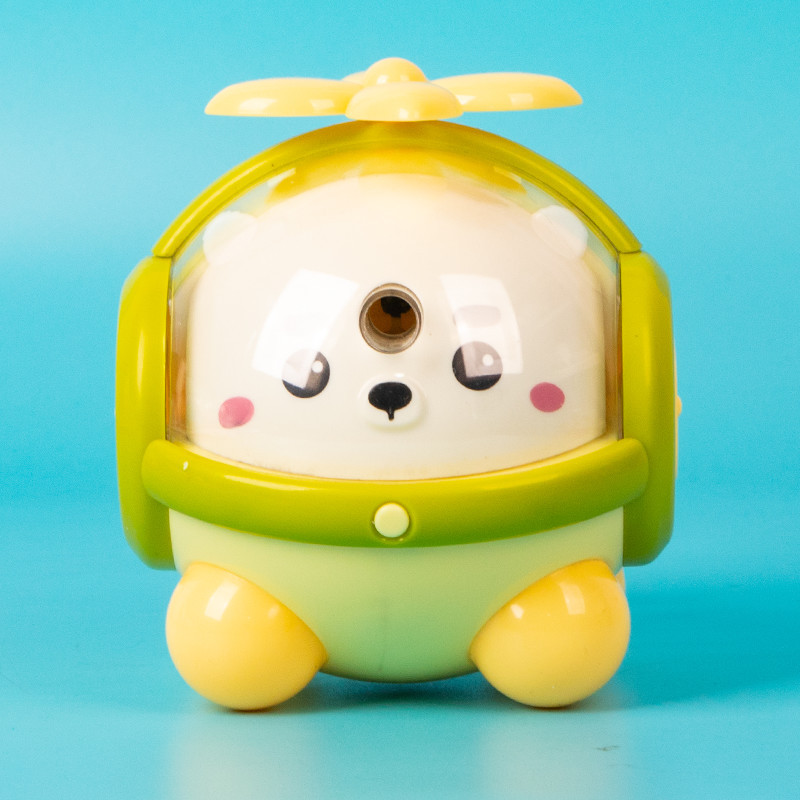 Helicóptero creativo bolígrafo de escritorio juguetes estudiantes aprendiendo papelería mano afiladora bolígrafo cuchillo