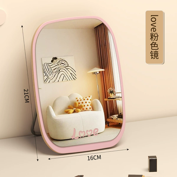 LOVE vertical square mirror-cherry pink
