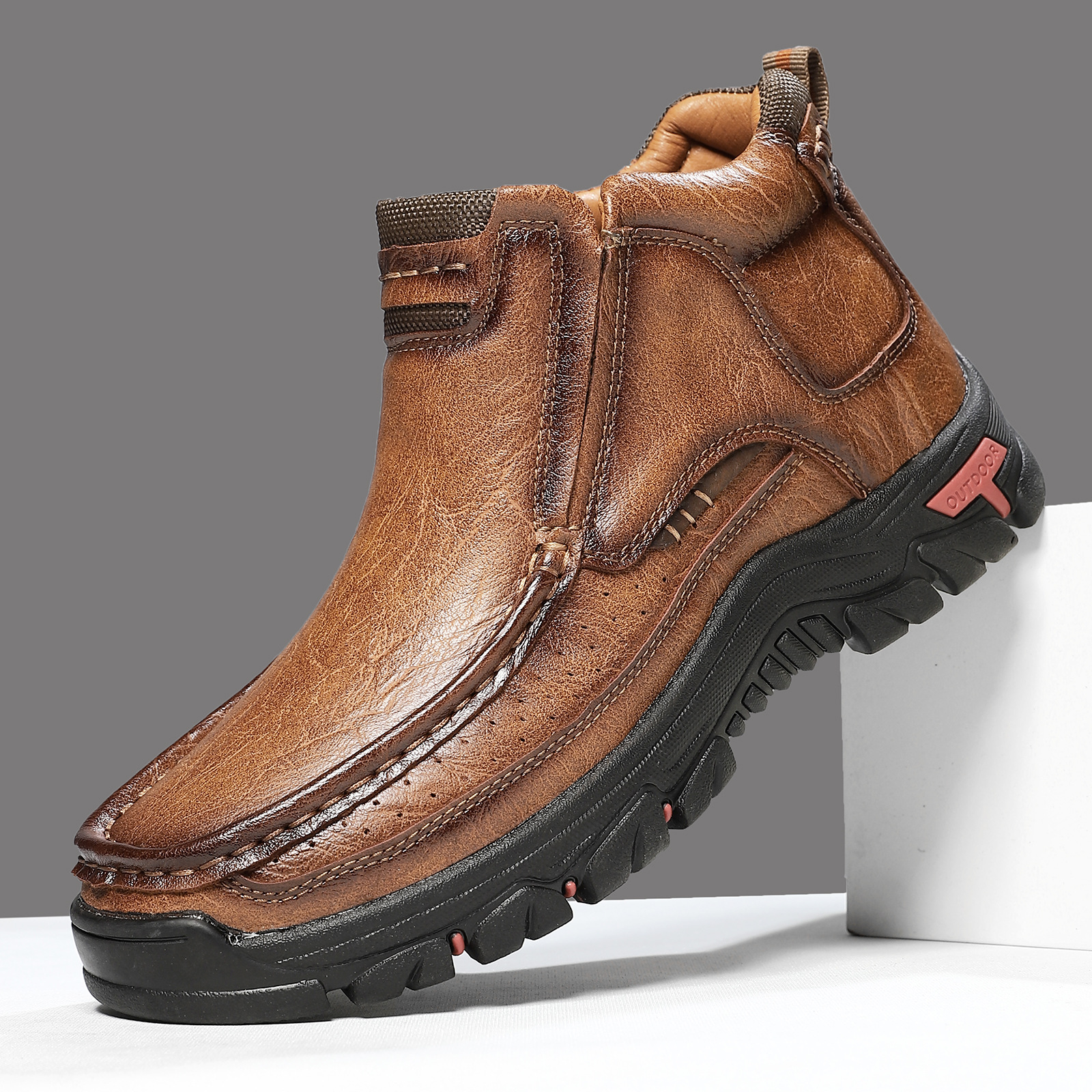 Men's Leather Dress Shoes Large Size Outdoor Casual Leather Shoes Hiking Shoes 33238_vogvips.com