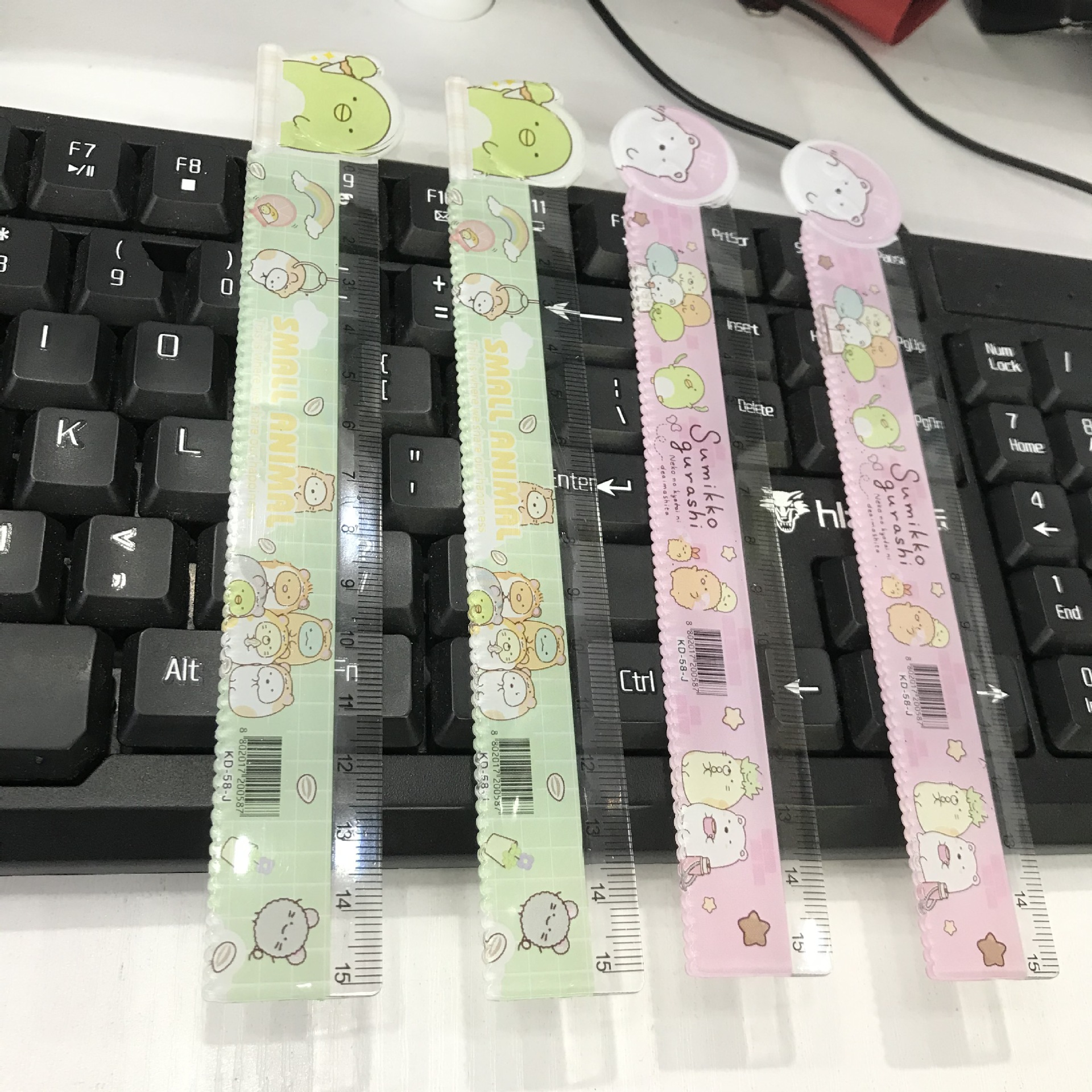 鬼滅之刃鬼滅之刃動漫周邊卡通15CM繪畫波浪直尺學生文具用品獎品