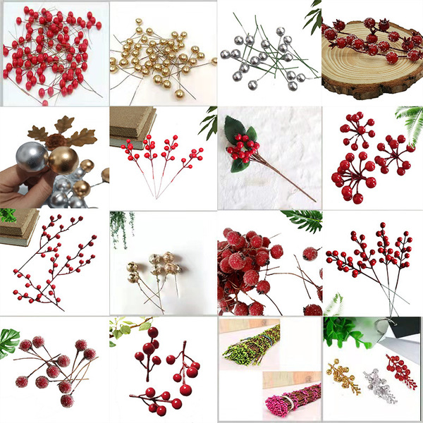 Simulation Red Fruit Purgatory Fruit Christmas Little Red Fruit…