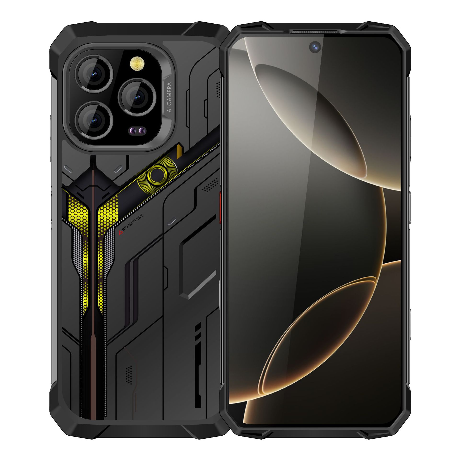 Teléfono móvil IP68 impermeable visión nocturna 7.2 pantalla NFC reconocimiento 5G Netcom infrarrojo 15000 navegación de batería