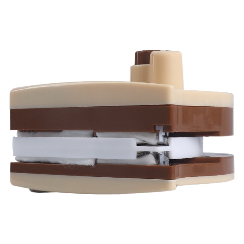 Herramienta de limpieza de vidrios de doble cara para ventanas exteriores de edificios altos, cepillo magnético ajustable para una eliminación eficiente de manchas.