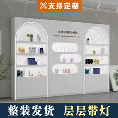 化粧品陳列キャビネット、イメージキャビネット、エステサロン製品、スキンケア製品陳列キャビネット、サンプル棚、イベント展示会おすすめ