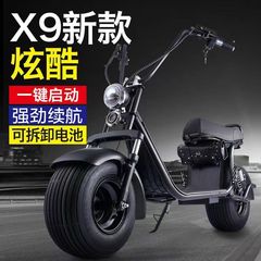 成人男士女士双人网红新款酷炫休闲代步带电瓶电动滑板车宽胎车
