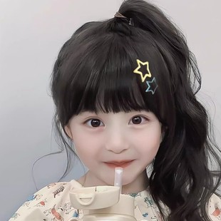 Children's Cute Bangs Wig, Exquisite and Sweet Girl's Natural Bangs, Sweet Girl's Must-Have Simulated Bangs Wig Piece