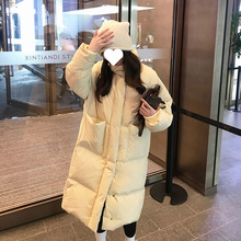 2024年冬季新款韩版大被子羽绒服女中长款加厚宽松学生洋气面包服