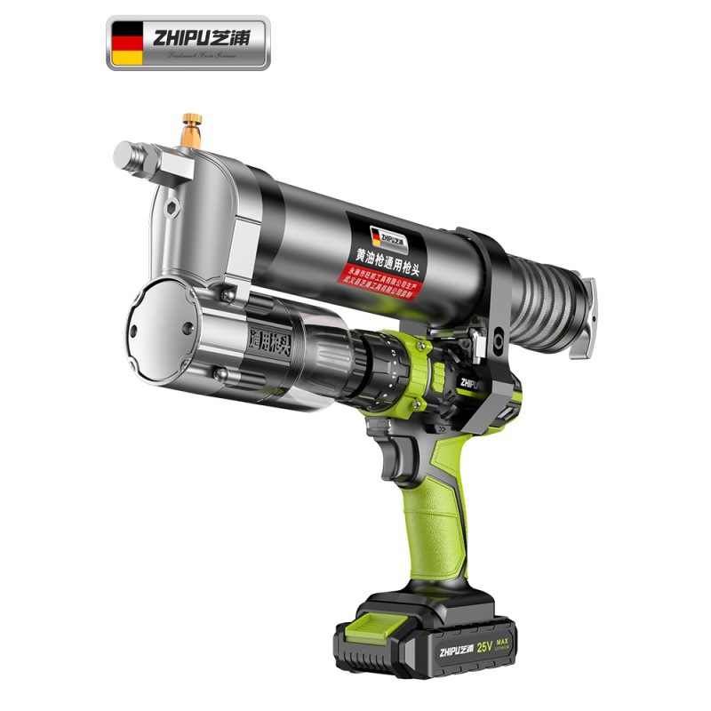 芝浦电动黄油枪充电式全自动锂电钻改黄油枪24V挖机专用打黄油机