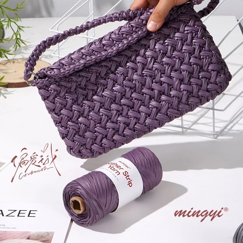 Hilo de Cuero para Tejido, Tejido a Mano para Bolsos DIY