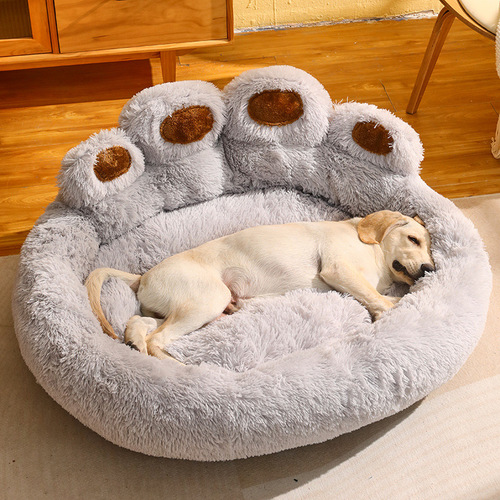 Dog Bed Winter Warm Large and Medium Dog Kong Fur Dog Bed with Fleece Sofa Mattress All Seasons Universal Pet Supplies