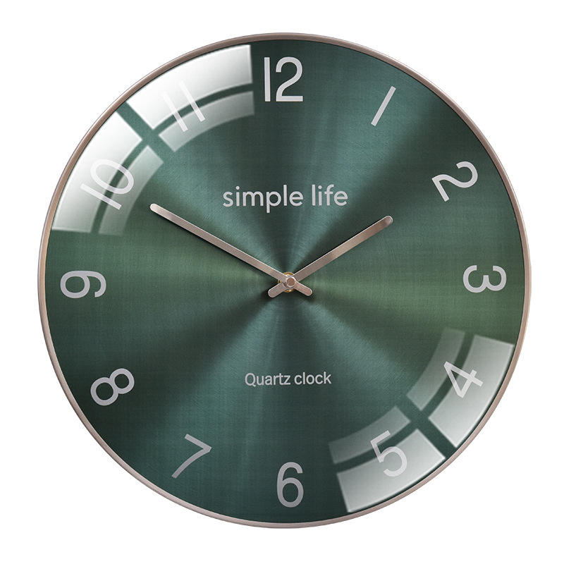 Nordic Simple Personality Fashion Quiet Wall Clock Living Room Light Luxury Atmospheric Hanging Watch Modern Wall Decoration Quartz Clock
