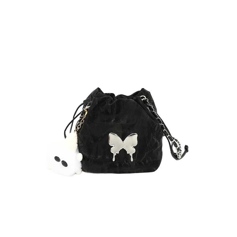 Mariposa metálica extranjera, cadena de cubo, bolso para mujeres, 2024 nuevo bolso de hombro de moda, bolso de mano, arte
