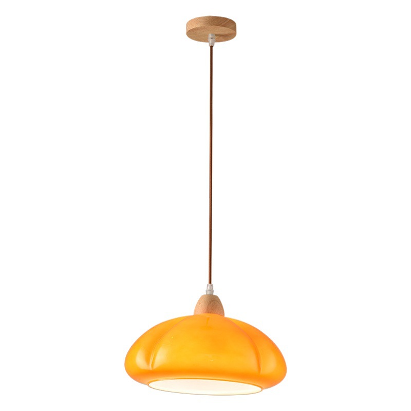 Restaurante antiguo araña de calabaza nuevo estilo registro vidrio comedor japonés retro dormitorio isla mesa comedor lámpara de bar