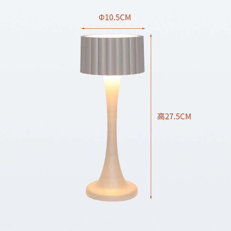 LED 充電式テーブルランプ寝室のベッドサイドナイトライトタッチクリエイティブデスクトップ雰囲気ライト目の保護レトロテーブルランプ|undefined