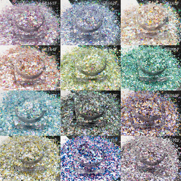 Nail art starry sky neon sequins seven-color laser fragments glitter…