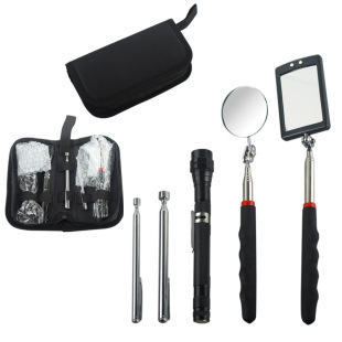 Magnetic Pickup Storage Bag Telescopic Extension Tool Round Mirror Square Mirror Torch Head 1.5/3 Pound Kit
