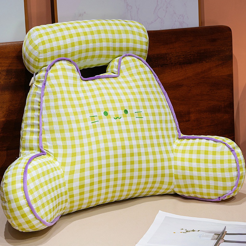 Cojín de Respaldar para Cama y Sofá de Poliéster, Soporte Lumbar para Lectura