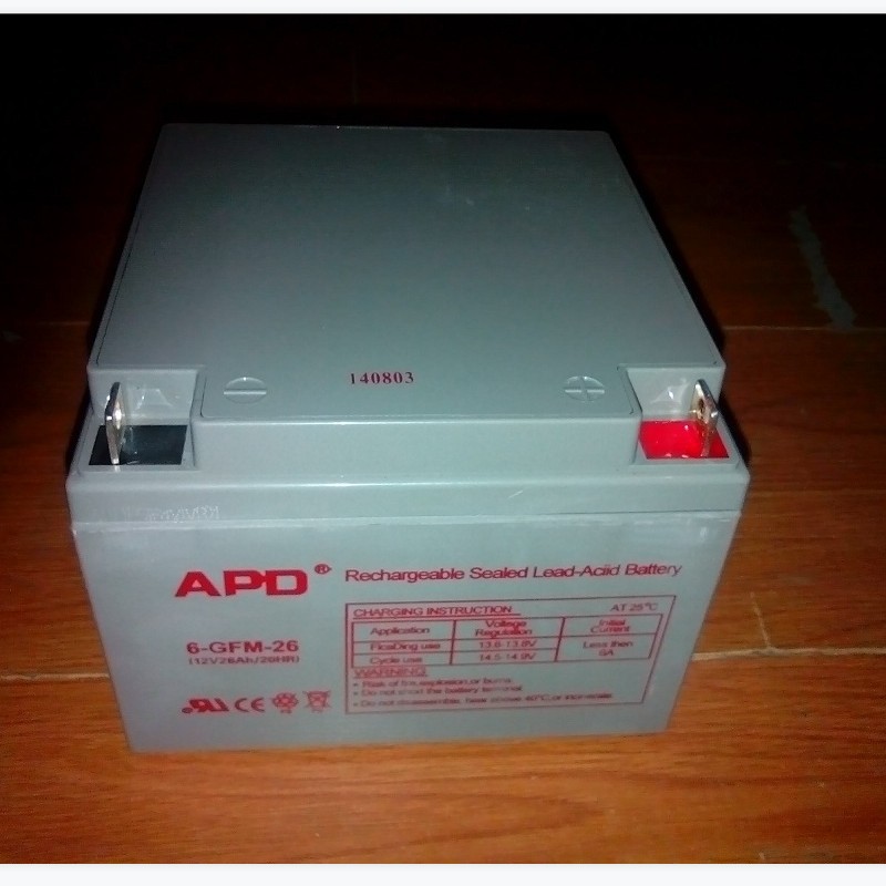 APD蓄电池12V24AH 免维护6-GFM-24 UPS储能电源直流屏 太阳能