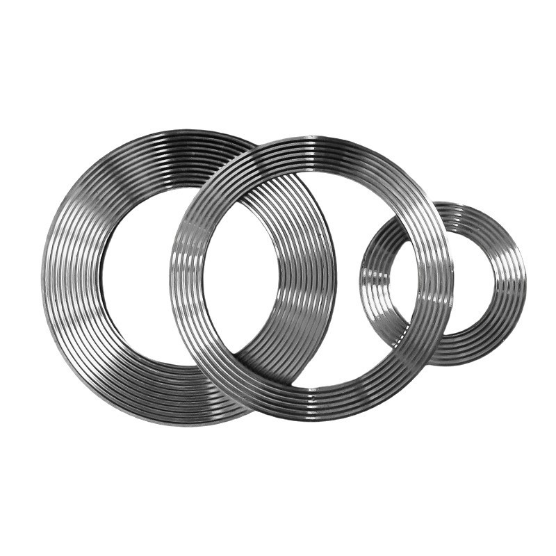 不锈钢外环齿型垫波纹密封垫管道阀门法兰石墨四氟波齿复合密封垫