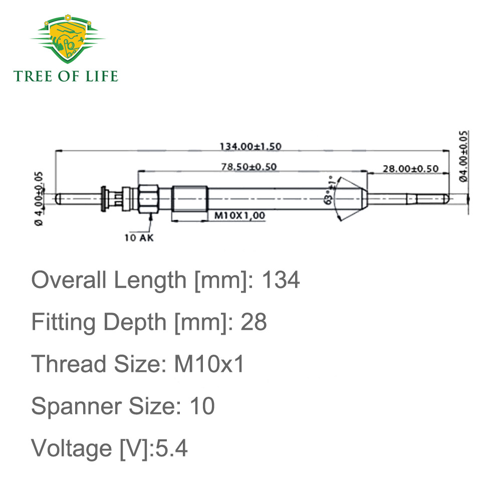 12230038490,0250403020,0100266050 is suitable for BMW preheating plugs