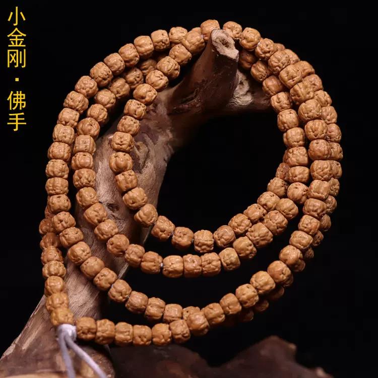 三日红 藏式佛手小金刚菩提108龙切小佛手金刚平头菩提子佛珠手链
