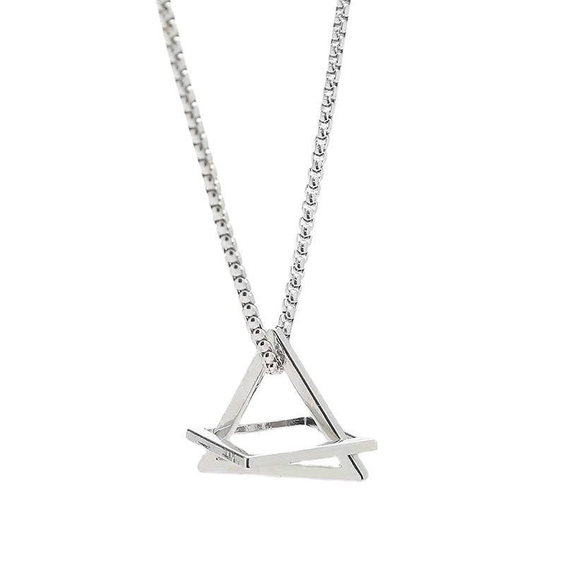 Collana geometrica coppia trendy ins stile cool hip-hop uomo e donna semplice trendy marchio versatile creativo internet celebrità ciondolo migliore amico_voghion.com