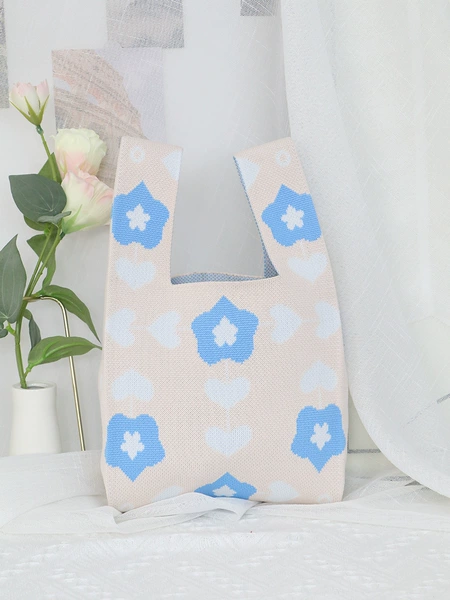Blue and white flowers